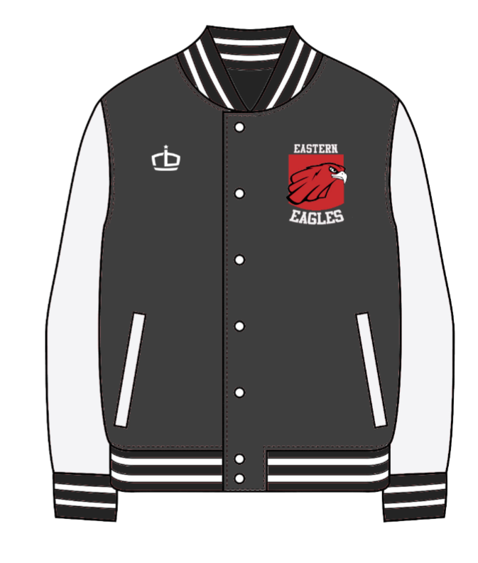 Eastern Eagles Varsity Jacket Grey Unisex